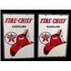 Image 1 : 1 lot of 2 "Texaco" Fire Chief  pump  plates