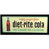 Image 1 : Diet-Rite Cola tin sign  12"x 32 "