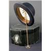 Image 1 : Derby Hat with Hat Stand Black Hat in Original Bo