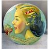 Image 1 : Coca-Cola 2 sided Round Hand Painted Advertising 