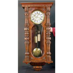 German Pendulum Clock by Gustav Becker c.1890