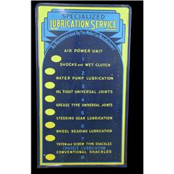 "Richfield Service" porcelain sign  cobalt blue