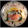 Image 1 : "Canada Dry" pam style clock 1950's  15" diameter