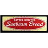 Image 1 : "Batter Whipped" Sunbeam Bread sign   15" x 45 "
