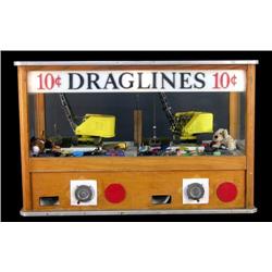 Arcade 10 Cent Draglines Double Digger Machine