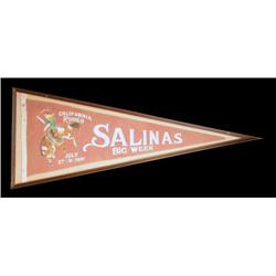 1921 Framed Rodeo Pennant Salinas, California