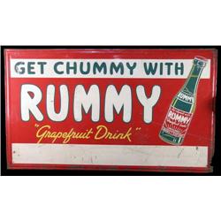 Rummy Grapefruit Drink Tin Sign 34"x58"