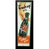 Image 1 : 7-Up Tin Sign  42" Tall  c. 1951