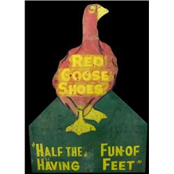 Red Goose Metal Sign   Die cut  2 sided  42"x60"