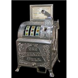 Mills "Operator's Bell" cast  claw foot slot mach