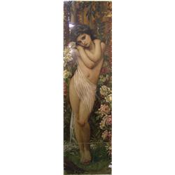 Very Old Saloon Nude Painting.