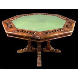 Octagonal Poker Table with oil cloth gambling