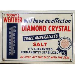 Diamond Crystal Porcelain Sign