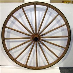 Wooden wagon wheel  50" diameter