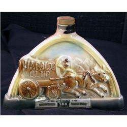Jim Beam Whiskey Bottle Harolds Club Covered Wago
