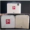 Image 1 : Lot of 3 7-Up Coolers