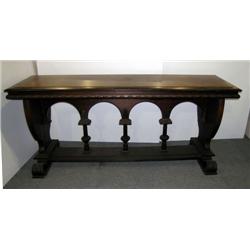 Ornate solid wood Table 6' x 24"