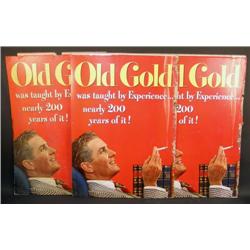 Lot of 3 Large Old Gold cigarette cardboard displ