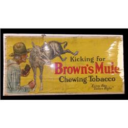 browns mule tobacco Brown Mule chewing tobacco cloth Banner 60 browns mule tobacco Brown Mule chewing tobacco cloth Banner 60