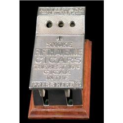 Fifth Avenue Cigars. Counter top advertising