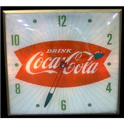Coca-Cola Electric Clock 15" square