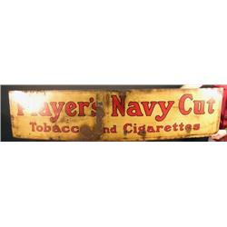 Players Navy Cut Tobacco and Cigarettes metal sig