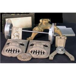 Box of 7 original cast iron castings