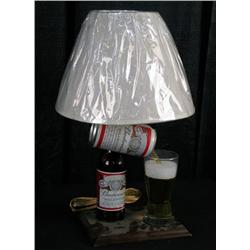 Budweiser Light w/ Pouring Can & Glass