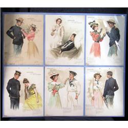 Armour"s Army-Navy 1899 Calendar  framed  32"x27"