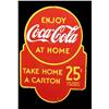Image 1 : "Enjoy" Coca-Cola 2 sided rack topper sign  11"x1