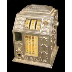 1 Cent Ball Gum Trade Stimulator Polished Silver 