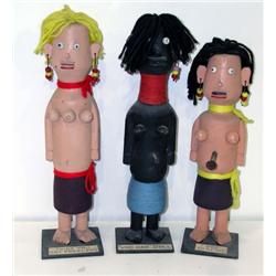 Folk Art Kachinas, made in Virginia City, Nevada