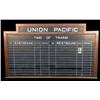 Image 1 : Union Pacific Railroad Schedule Board 80" x 48"