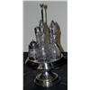 Image 1 : 5 Bottle Cruet Set w/ Purple Glass Bottles