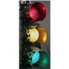 Image 1 : Restored Traffic Light : 3 Lights  W/Flames