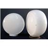 Image 1 : Lot of 2 Milk Glass Gas Globes