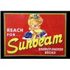 Image 1 : Sunbeam Bread Embossed Tin Sign  19"x27"