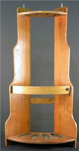 Corner Gun Rack with Lock & Key