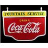 Image 1 : Coca-Cola  Large Outdoor Sign   2 sided porcelain