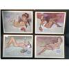 Image 1 : 4pc 1971 Harolds Club Pin Up Calendar  Framed