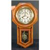 Image 1 : Wall Mount Regulator Clock    Wood and Contempora