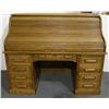 Image 2 : Quarter Sawn Oak "S" Curve Roll Top Desk
