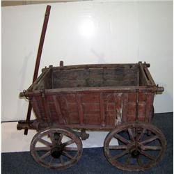 Wooden Grain Wagon   Old   42" long 28" high