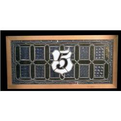 Stained Glass Transom Window  " 5"     70"x13"