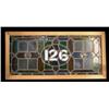 Image 1 : Stained Glass Transom Window "126"      38"x18"