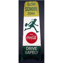 Coca-Cola Stand-Up 2 Sided Sign  School X-ing Gua