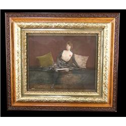 Lady Fencer Tinted Parlor Photo by James Arthur