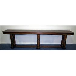 Solid Oak Table Custom built to hold 5 slot machi