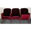 Image 1 : Four sets of Theater Seats Covered in Mohair