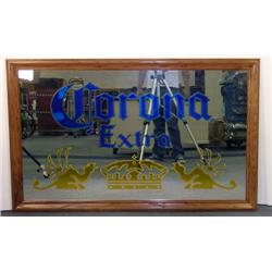 Corona Beer Sign on Mirrored Glass   53"x33"